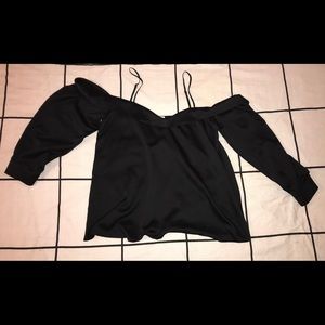 Leith | Black off the shoulder shirt
